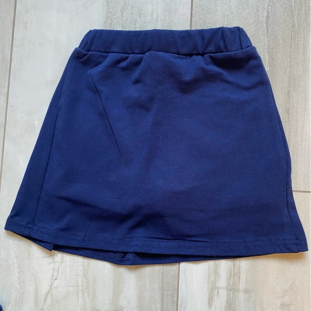 NWT JellyBean by Navy & Green Pickleball Sleeveless Bow Top & Skort Set Girl 18M